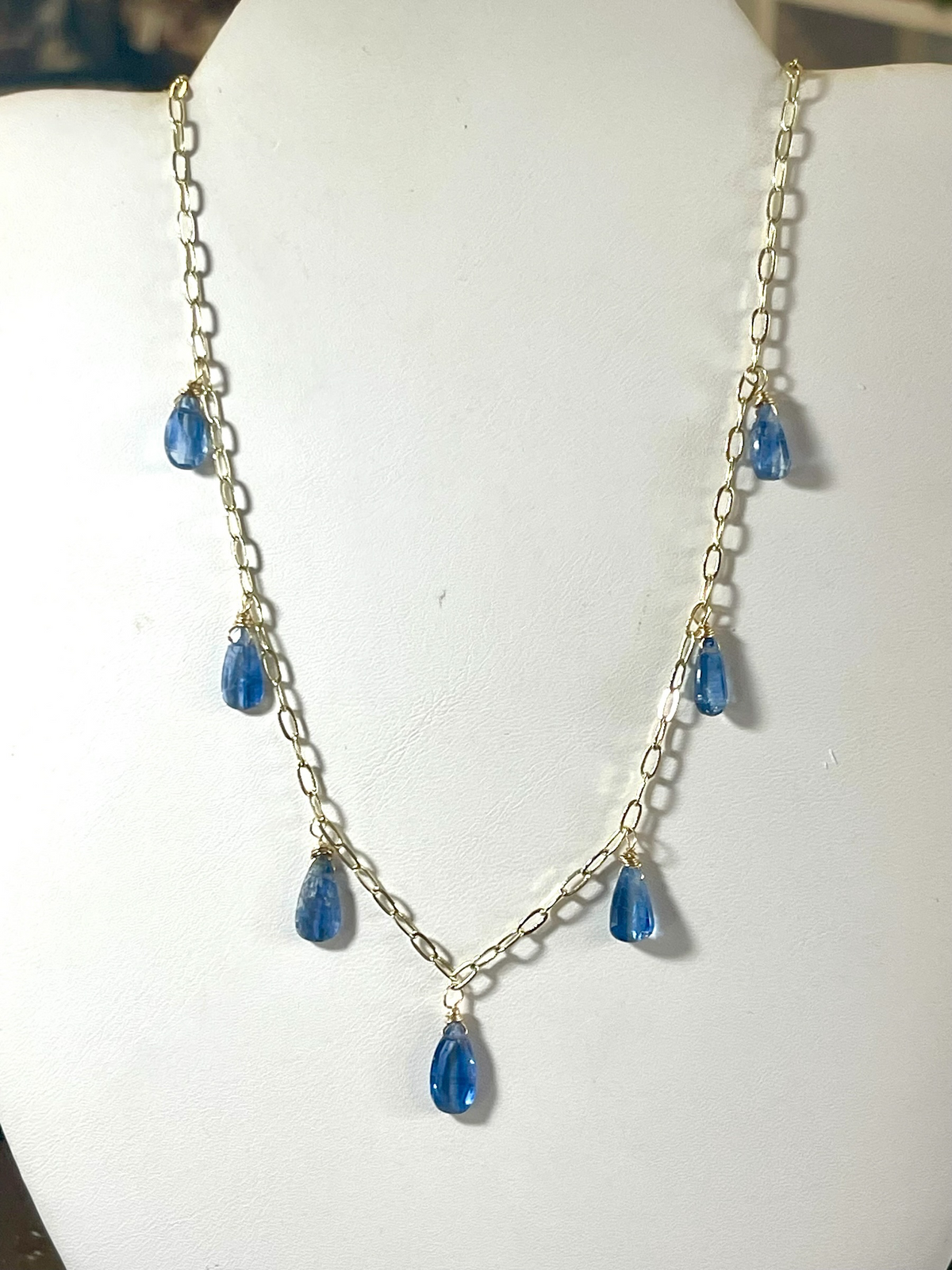 GEM BLUE KYANITE NECKLACE
