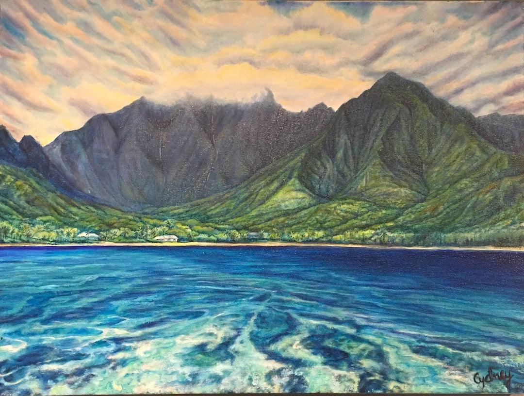 NA PALI 2 PAINTING - Crystals & Gems Gallery