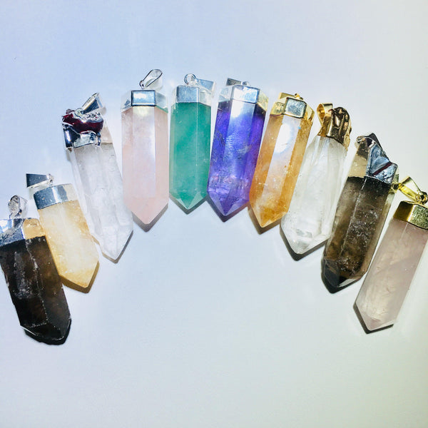mixed gemstone pendants