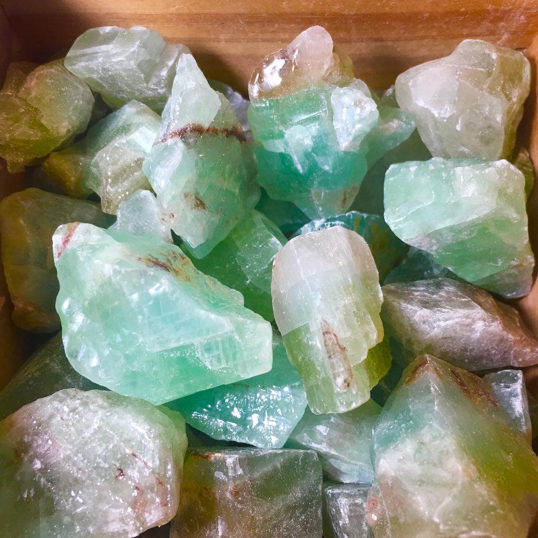 GREEN CALCITE - Crystals & Gems Gallery