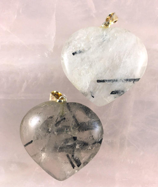 GEMSTONE HEART PENDANTS - Crystals & Gems Gallery 