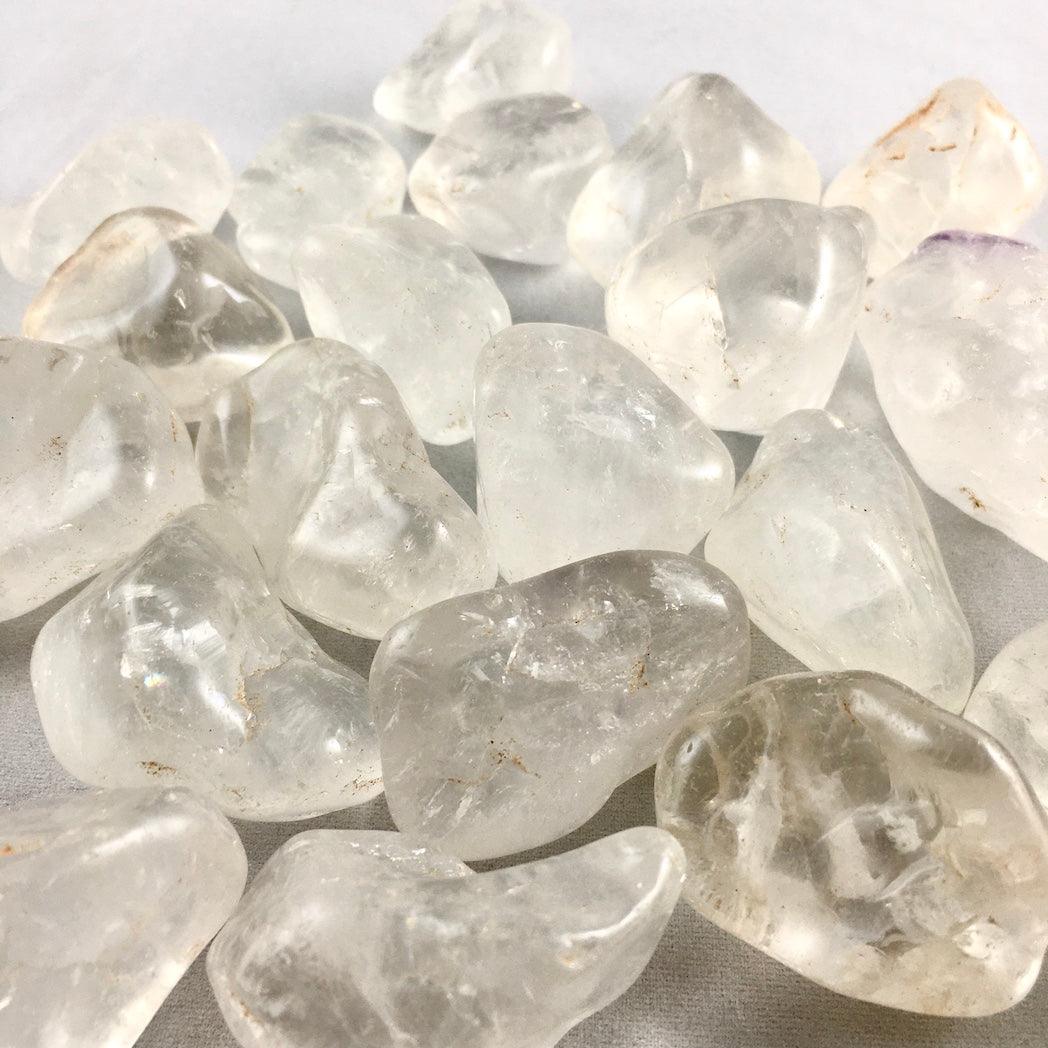 CLEAR QUARTZ TUMBLED STONES - Crystals & Gems Gallery