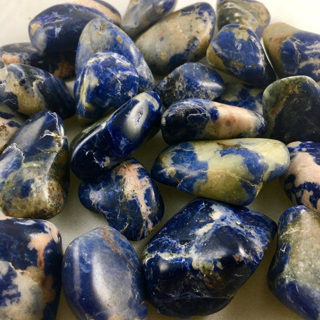 SODALITE TUMBLED STONE - Crystals & Gems Gallery