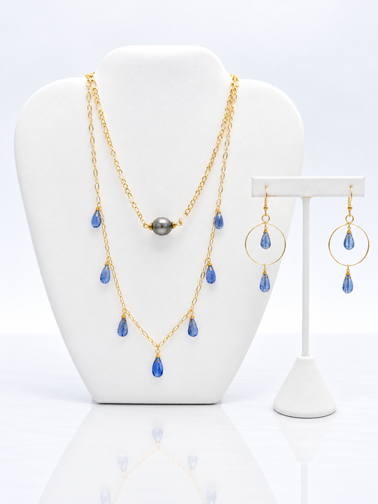 GEM BLUE KYANITE NECKLACE