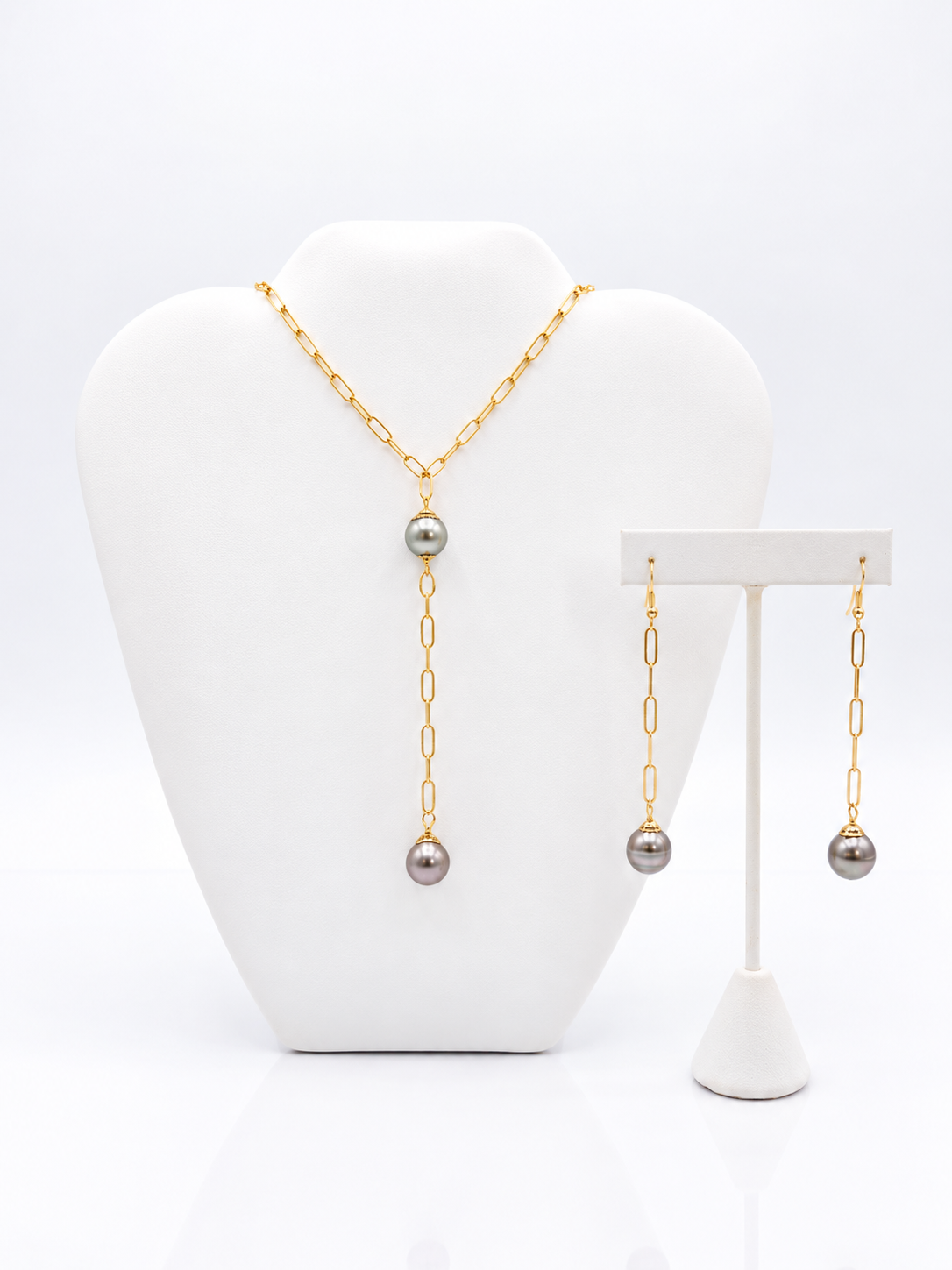 KAUAI PEARL CASCADE NECKLACE- TAHITIAN PEARL JEWELRY