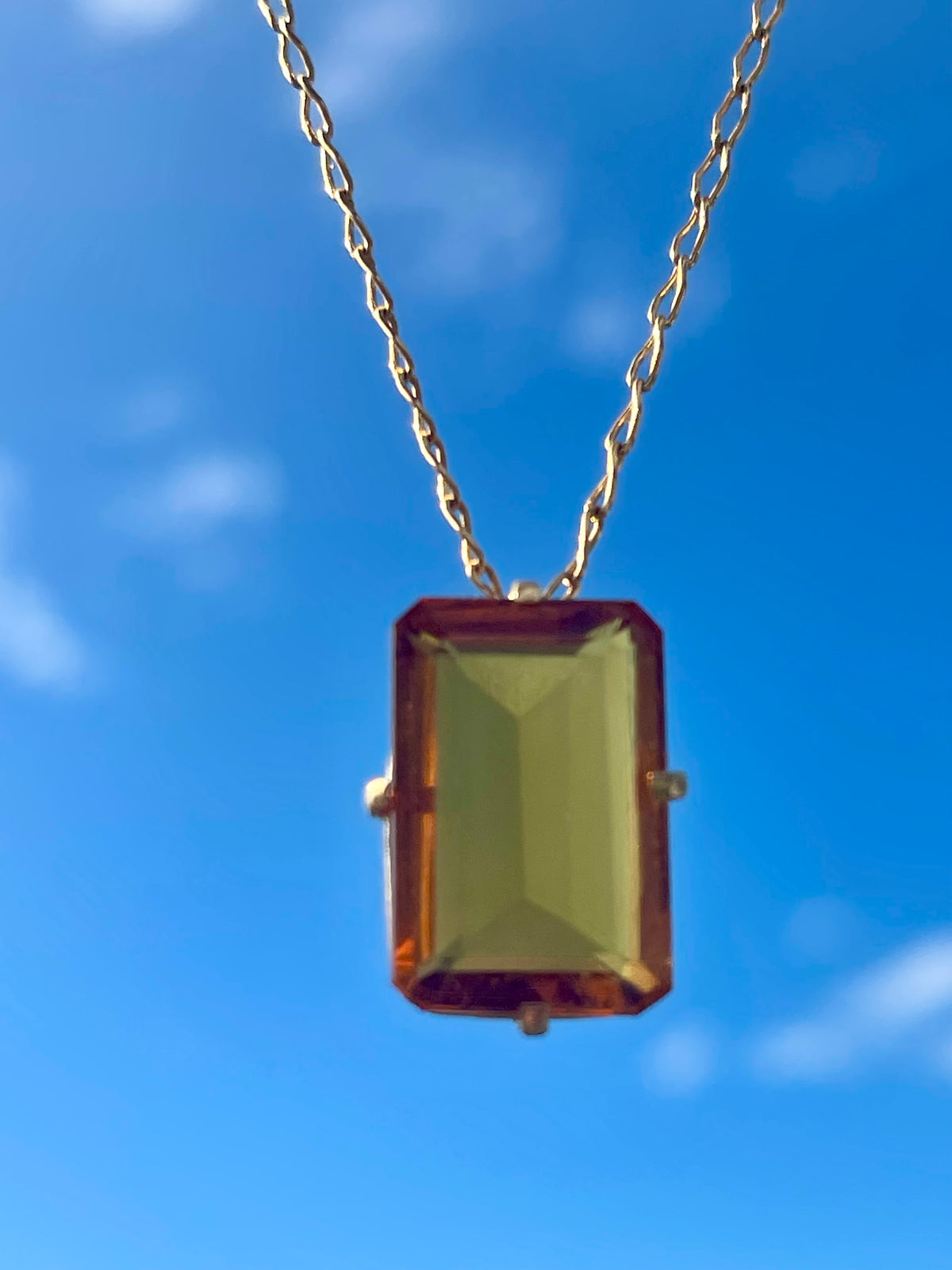 CITRINE NECKLACE- GOLDEN GLOW