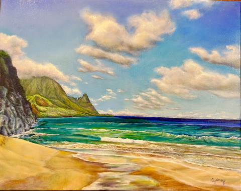 HIDEAWAYS BEACH -  KAUAI PAINTING