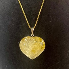 GEMSTONE HEART PENDANTS