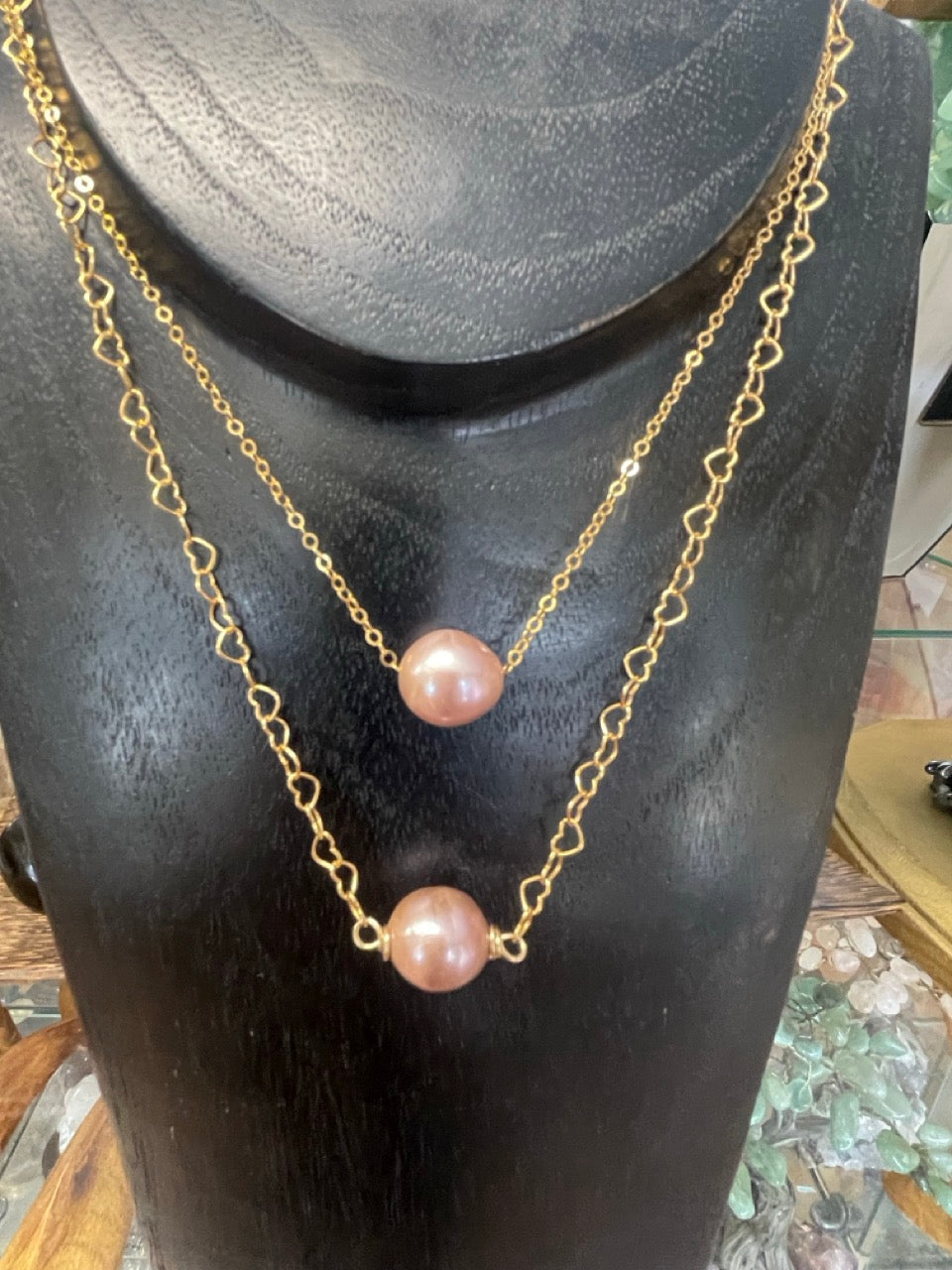 AKALA MOMI - PINK PEARL NECKLACE