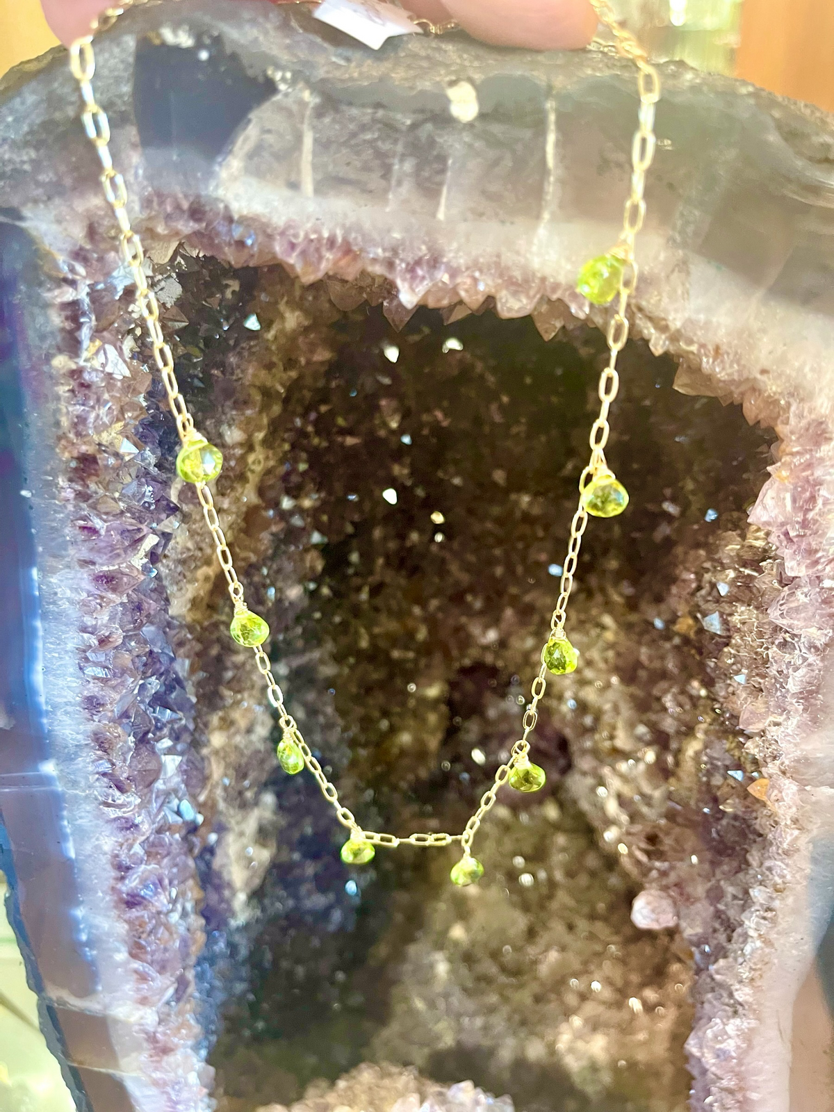 PERIDOT BRIOLETTE NECKLACE