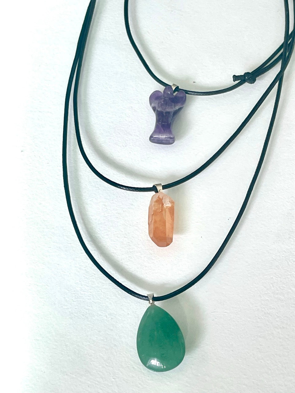TEAR DROP GEMSTONE PENDANTS