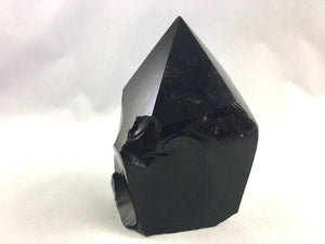BLACK OBSIDIAN POINT - Crystals & Gems Gallery 
