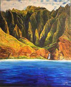 NA PALI PAINTING - Crystals & Gems Gallery 