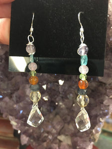 Chakra Balance Earrings - Crystals & Gems Gallery 