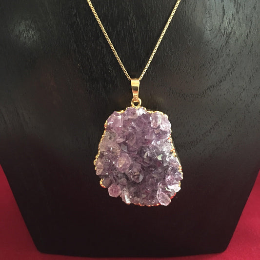 AMETHYST DRUZE PENDANT - Crystals & Gems Gallery 