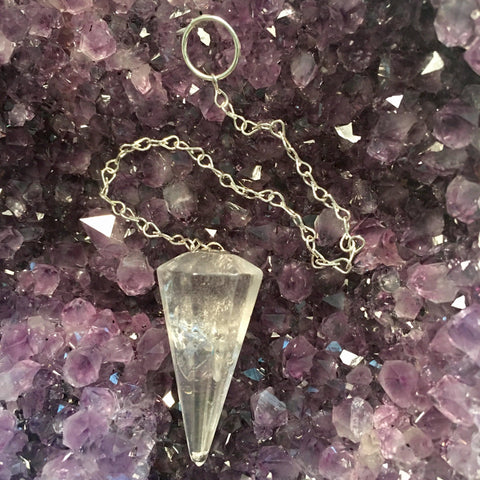 Clear Quartz Pendulum - Crystals & Gems Gallery 