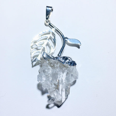 crystal  druze pendant