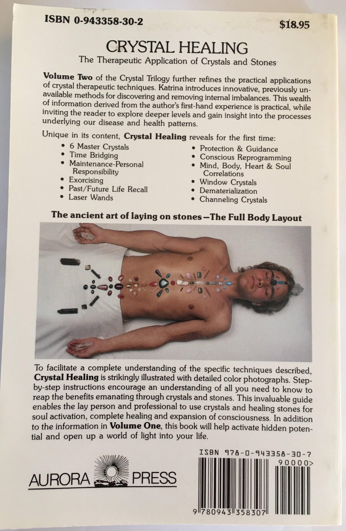 crystal healing book back