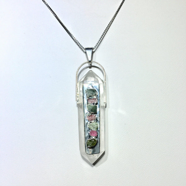 clear quartz pendant