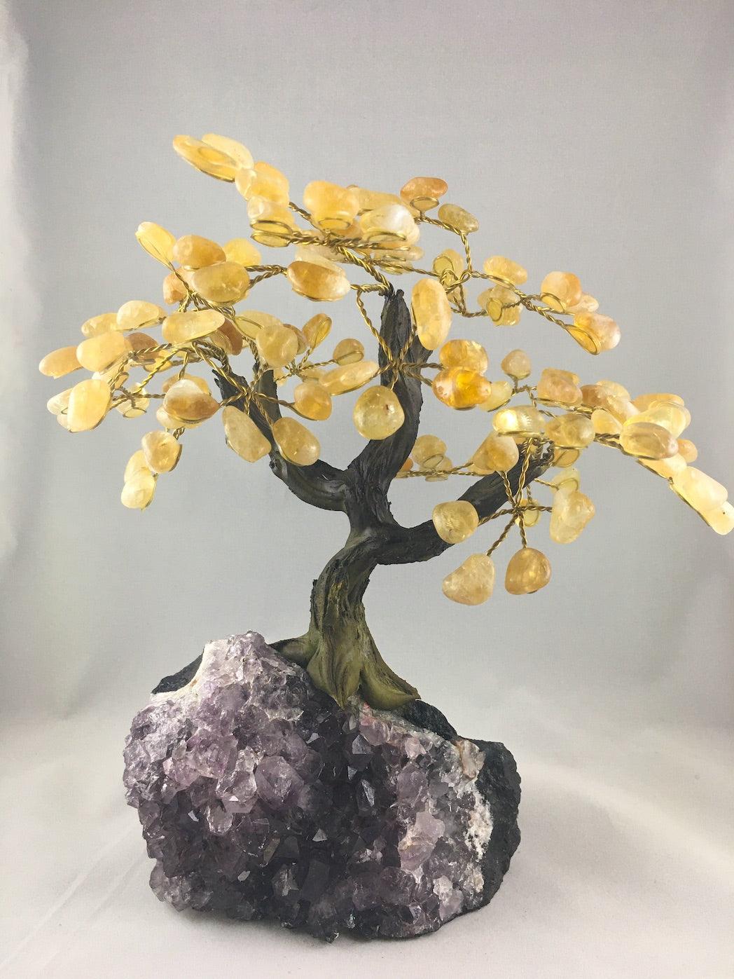 EXTRA LARGE CITRINE BONSAI TREE - Crystals & Gems Gallery 