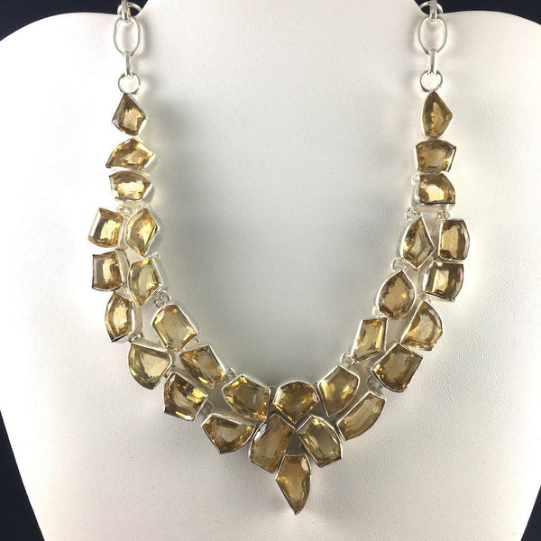 FANCY CITRINE STERLING SILVER  NECKLACE- SOLD OUT