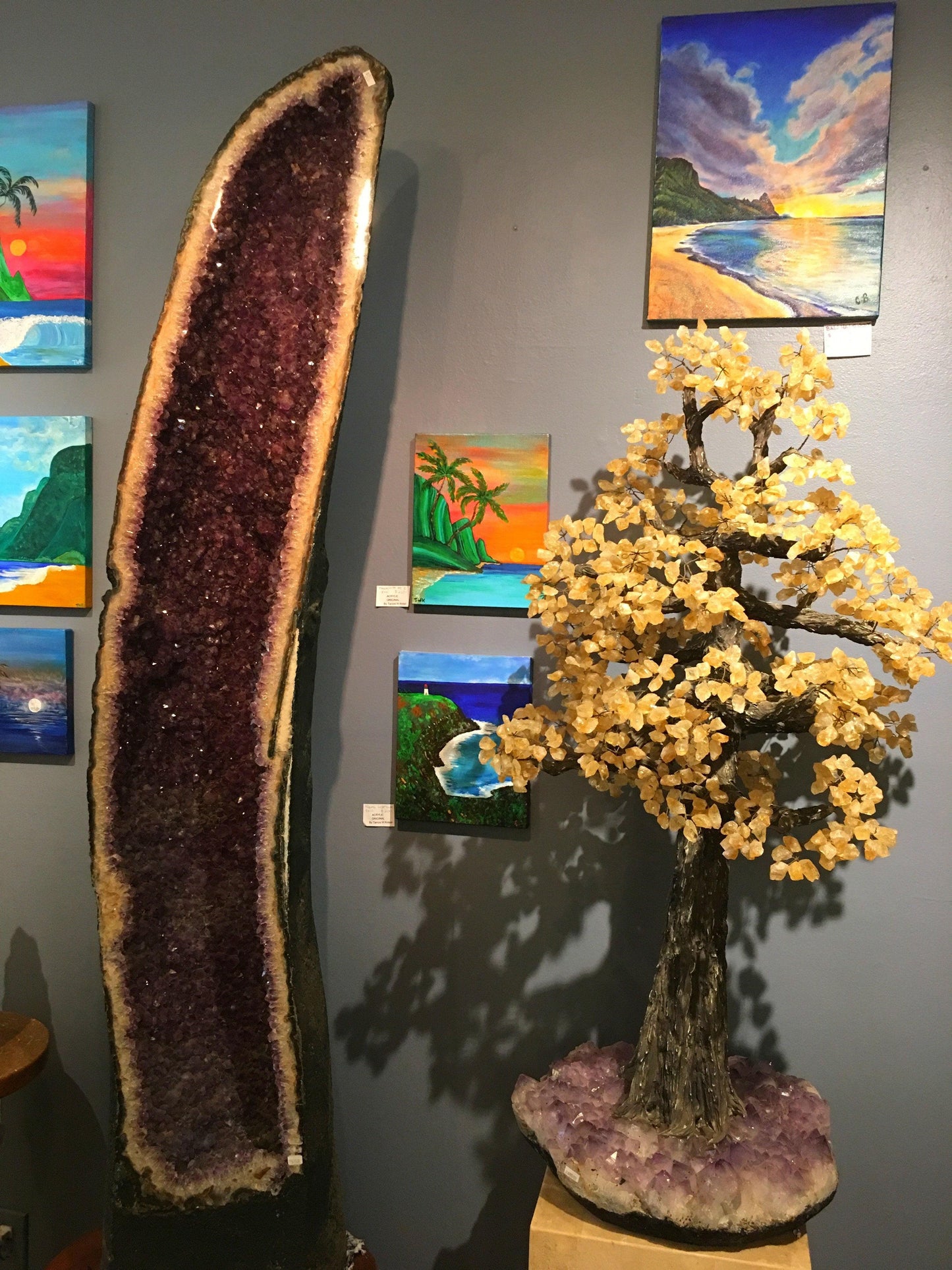 GIGANTIC CITRINE TREE- SOLD - Crystals & Gems Gallery 