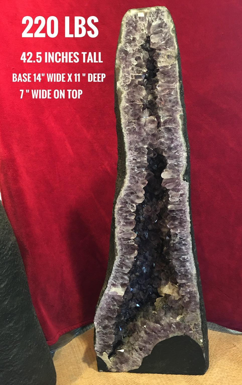 Amethyst Geode with Large Amethyst Points - Crystals & Gems Gallery 