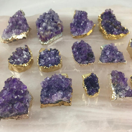 AMETHYST DRUZE PENDANT - Crystals & Gems Gallery 