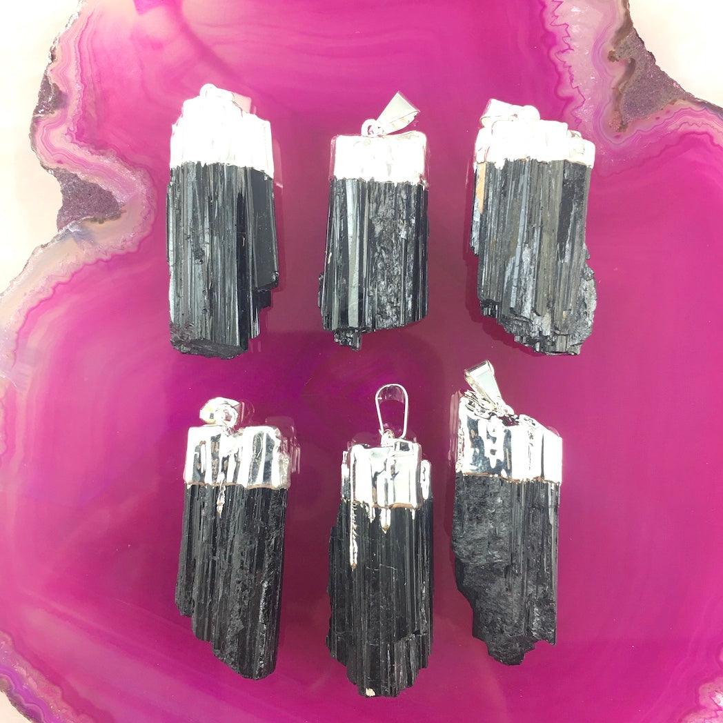 BLACK TOURMALINE PENDANTS - Crystals & Gems Gallery 