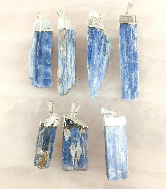 BLUE KYANITE PENDANTS - Crystals & Gems Gallery 
