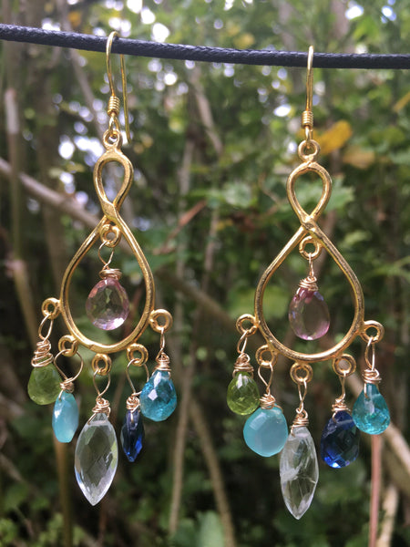 precious stones earrings