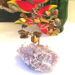 MEDIUM WIRE GEMSTONES TREES - Crystals & Gems Gallery 