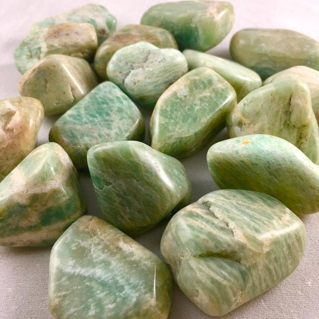 AMAZONITE TUMBLED STONE - Crystals & Gems Gallery 