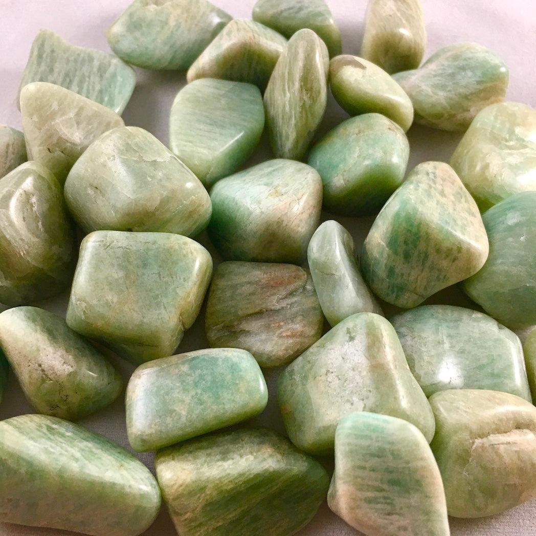 AMAZONITE TUMBLED STONE - Crystals & Gems Gallery 