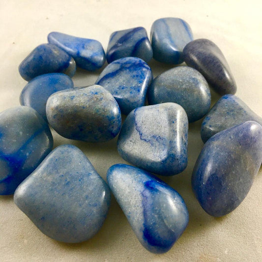 BLUE AVENTURINE TUMBLED STONE - Crystals & Gems Gallery 