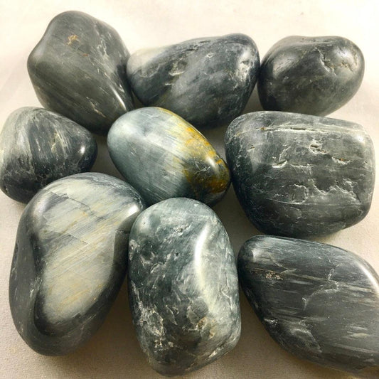 HAWK'S EYE TUMBLED STONE - Crystals & Gems Gallery 